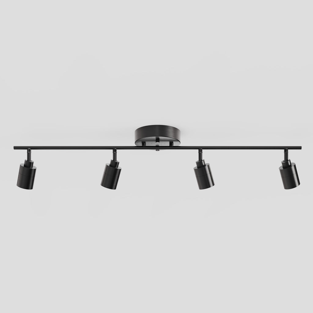 Shura Bronze 4-Light Track Light with Rotatable Heads, Integrated LED Bulbs, 3 ft. Track Lighting Kit, 3000k, 2240
