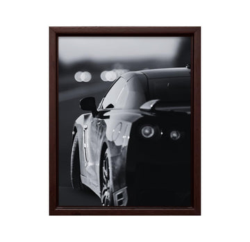 Black & White Automotive Canvas Poster - Luxury Wall Art Bedroom Living Room Decor - Minimal Motion Style Artwork