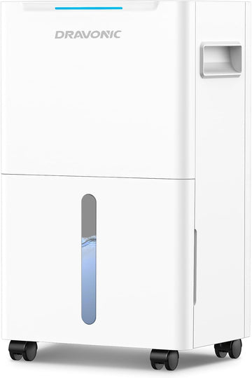 21 Pints Dehumidifier for Basement - 1500 Sq.ft Dehumidifiers for Home, Bedroom & Bathroom with Continuous Drain Hose