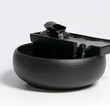Ceramic Tabletop Fountain and Outdoor Table Desk Office Patio (Ceramic Fountain)
