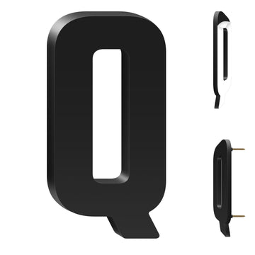 28 Inch Floating Acrylic House Numbers Letters, Adhesive Acrylic House Address Numbers for Outside, Modern Black