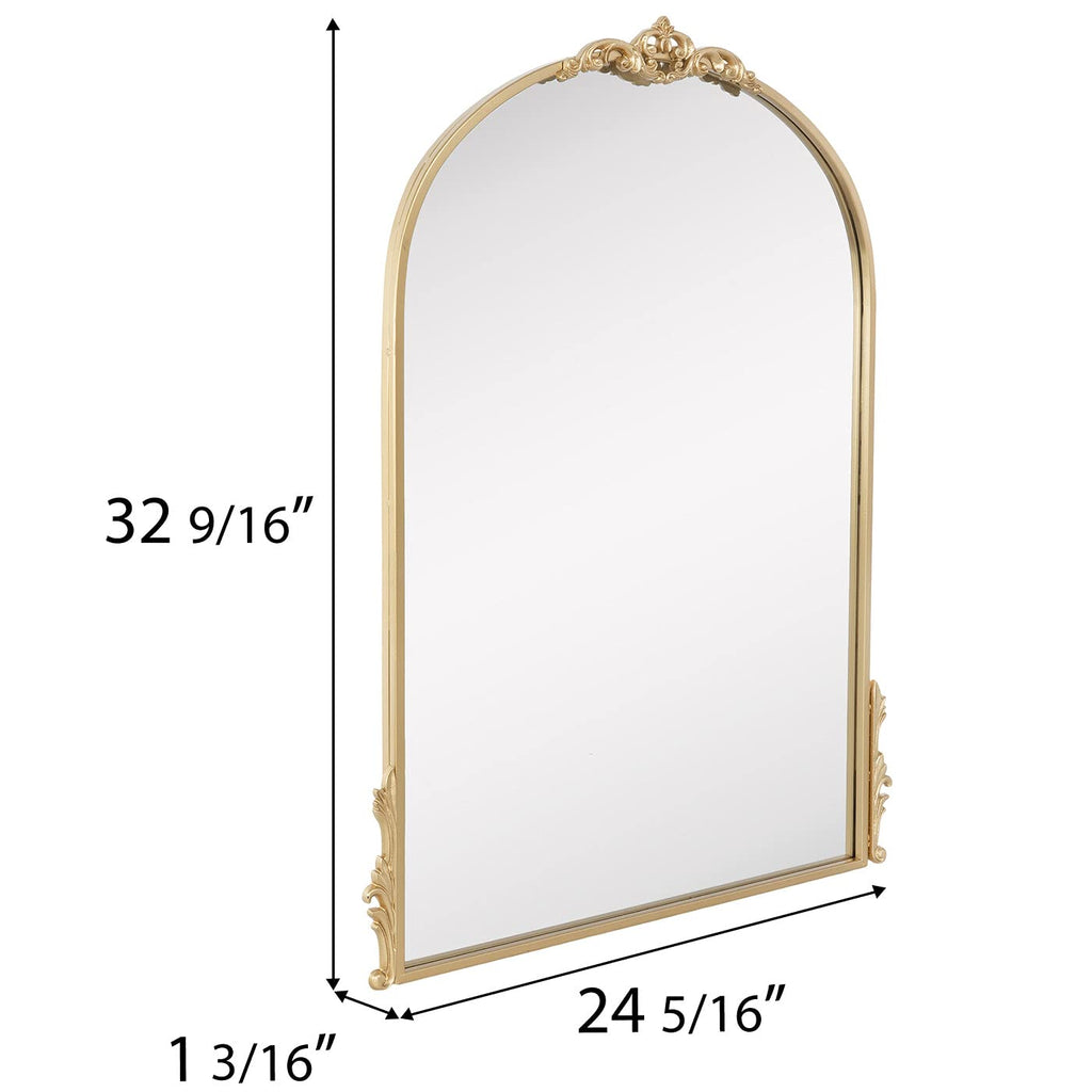 Bordeaux Arch Ornate Mirror (Gold, Small)