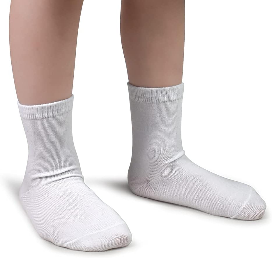 24 Pairs Kids Socks Boys Crew Socks for Girls