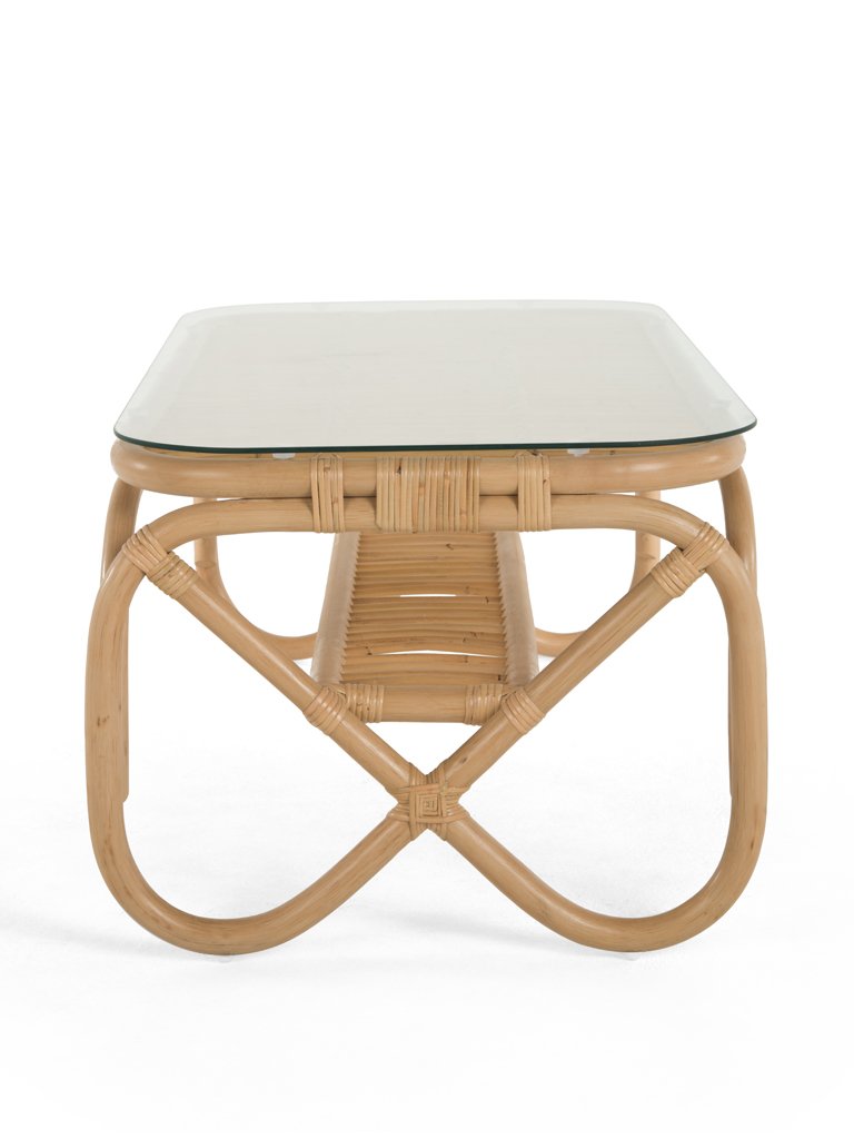 Rattan Coffee Table with Storage - Perfect, Mid-Century Modern & Boho Decor, End Tables, Accent Tables & Living Room