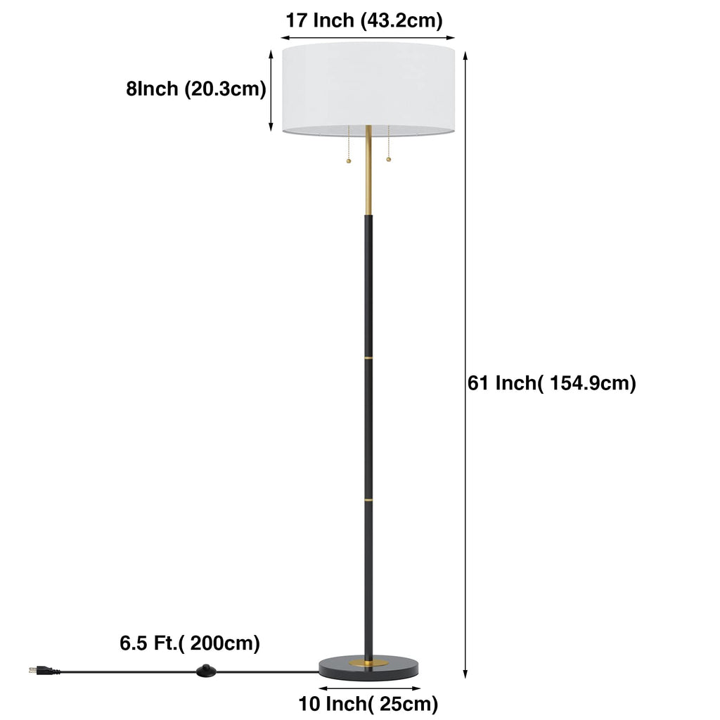 3 Color Temperature Mid Century Floor Lamp