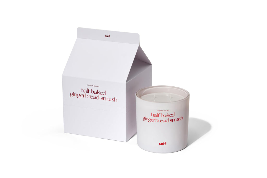 Half Baked Harvest Gingerbread Smash Holiday Scented Candle by, Gourmand, Spicy, Vanilla Scent, 50+ Hours, 100%