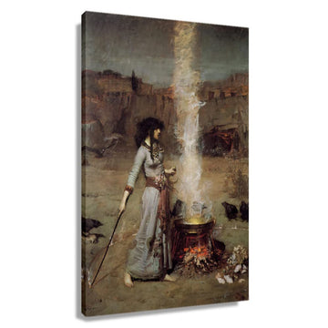Vintage Witch Magic Circle Poster Decorations For Wall Art Framed Canvas Art Classic Wall Decor Painting Pictures