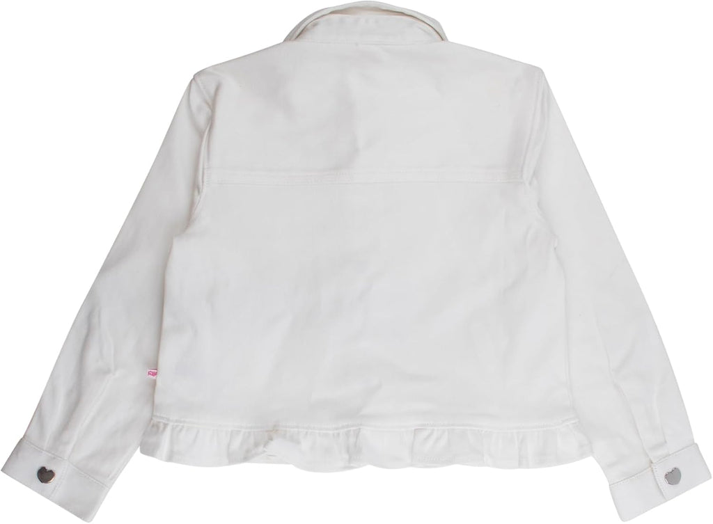 Toddler Stretch Denim Ruffle Jacket - Toddler Denim Jacket
