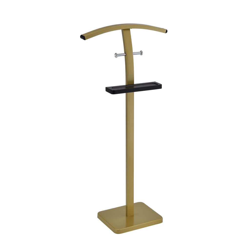 Henry Men's Suit Valet Stand - Freestanding Clothes Valet Rack with Jacket Hanger, Pants Bar, Tie Holder & Storage