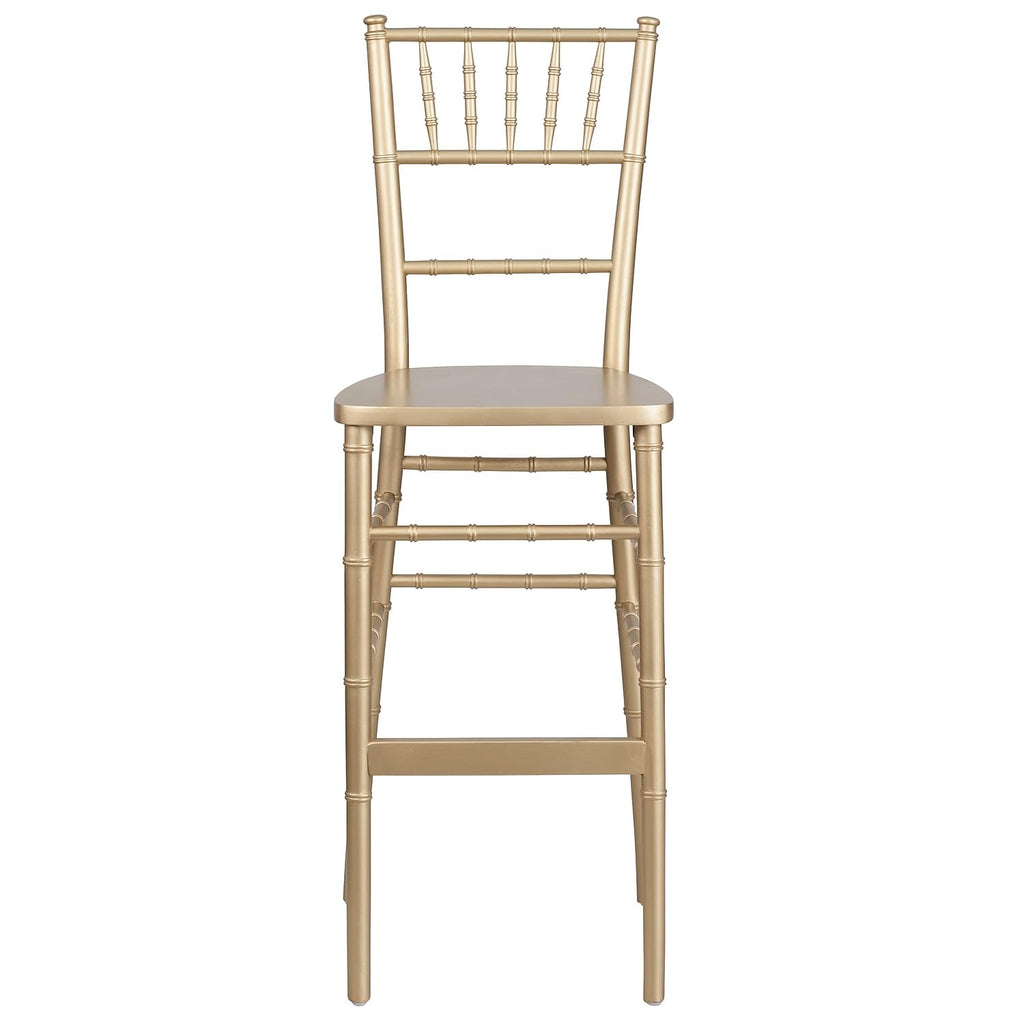 Hercules Wood Chiavari Chair, Gold, 2-Pack