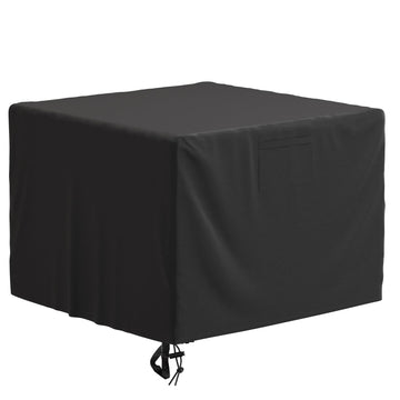 32 Inch Fire Pit Cover Square, Fits for 28-32 Inch Outdoor Fire Pit Table, Waterproof Layer & Double Stitching with