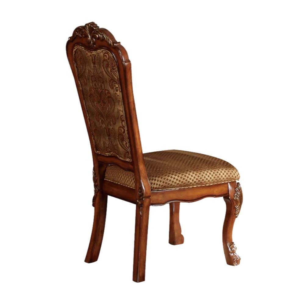 Traditional Kitchen Furniture Set 9pc Formal Dining Table Set Include 1 Extendable Pedestal Table and 8 Upholstered