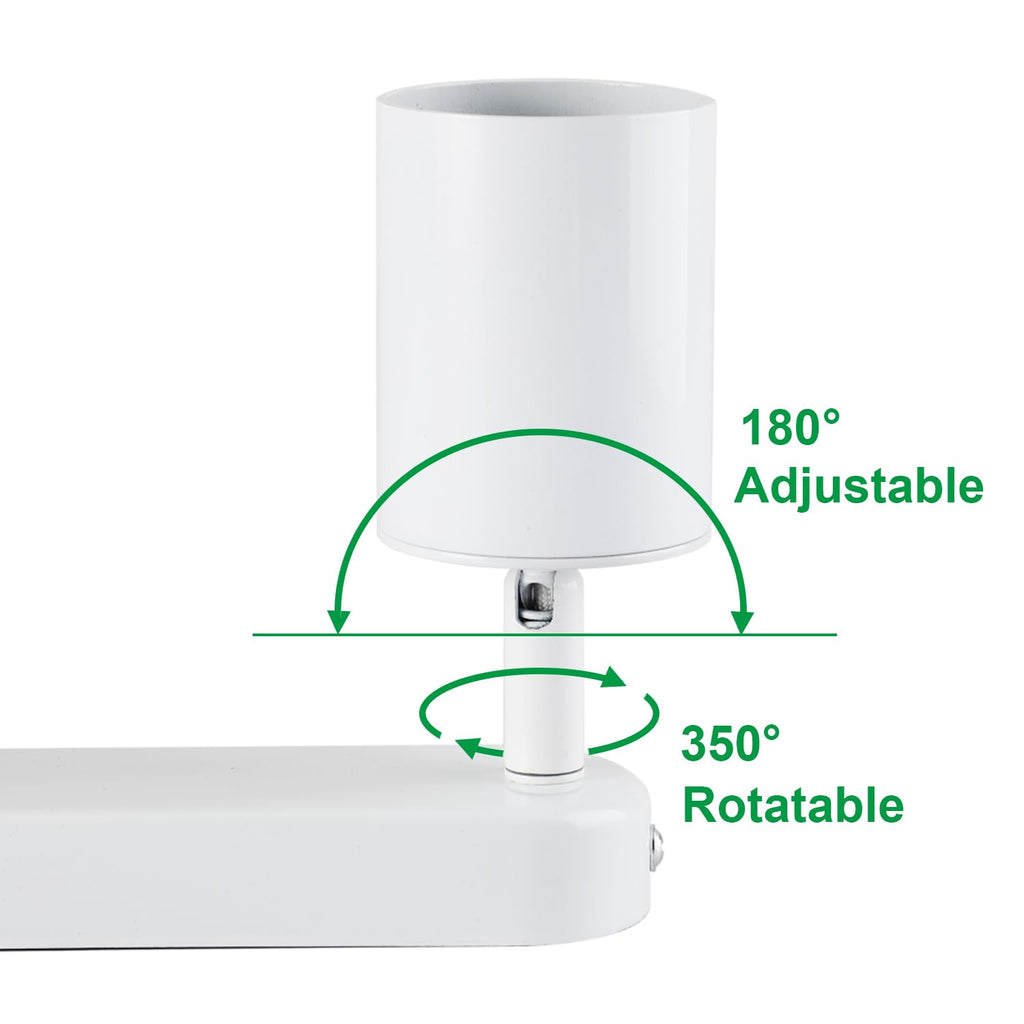 3 Way Track Lighting Kit Flexibly Rotatable Track Light Ceiling Kitchen LED Ceiling spot Light, Picture Wall