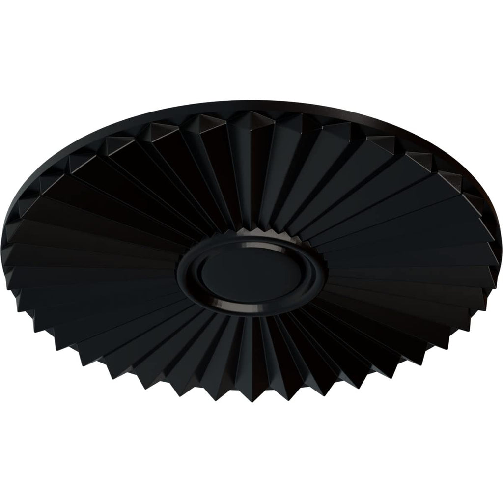 Shakuras Ceiling Medallion for Canopies up to 5", Jet Black