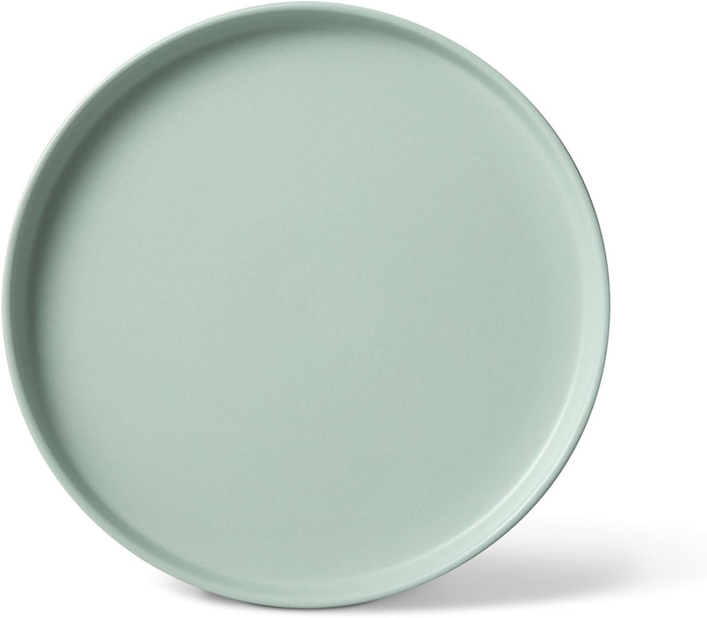 16-Piece Stoneware Dinnerware Set for 4, Satin Glazed Plates and Bowls Sets with Matte Finish, Ceramic Dish Set