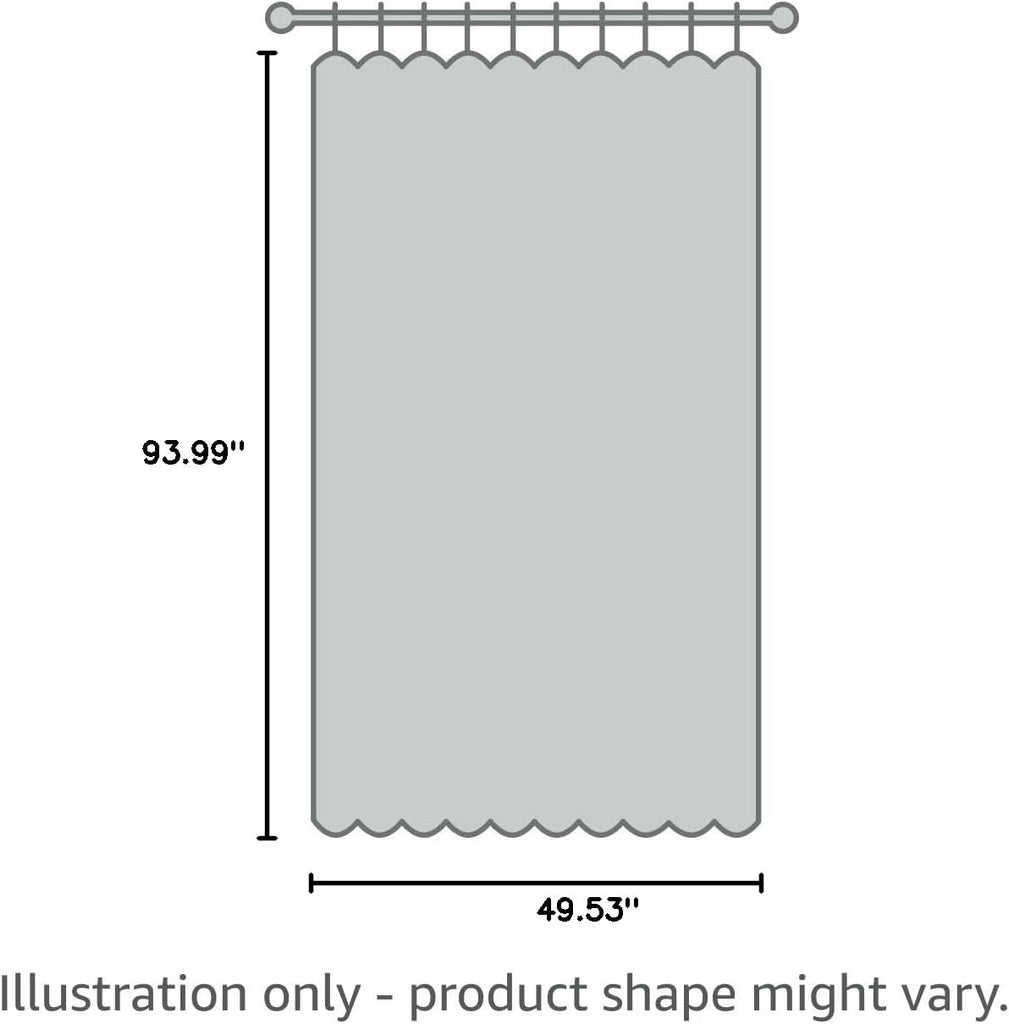 Sheer Floral Curtains for Living Room 95 Inch Long, Look Vertical Drapes Bedroom Light Filtering Privacy Added