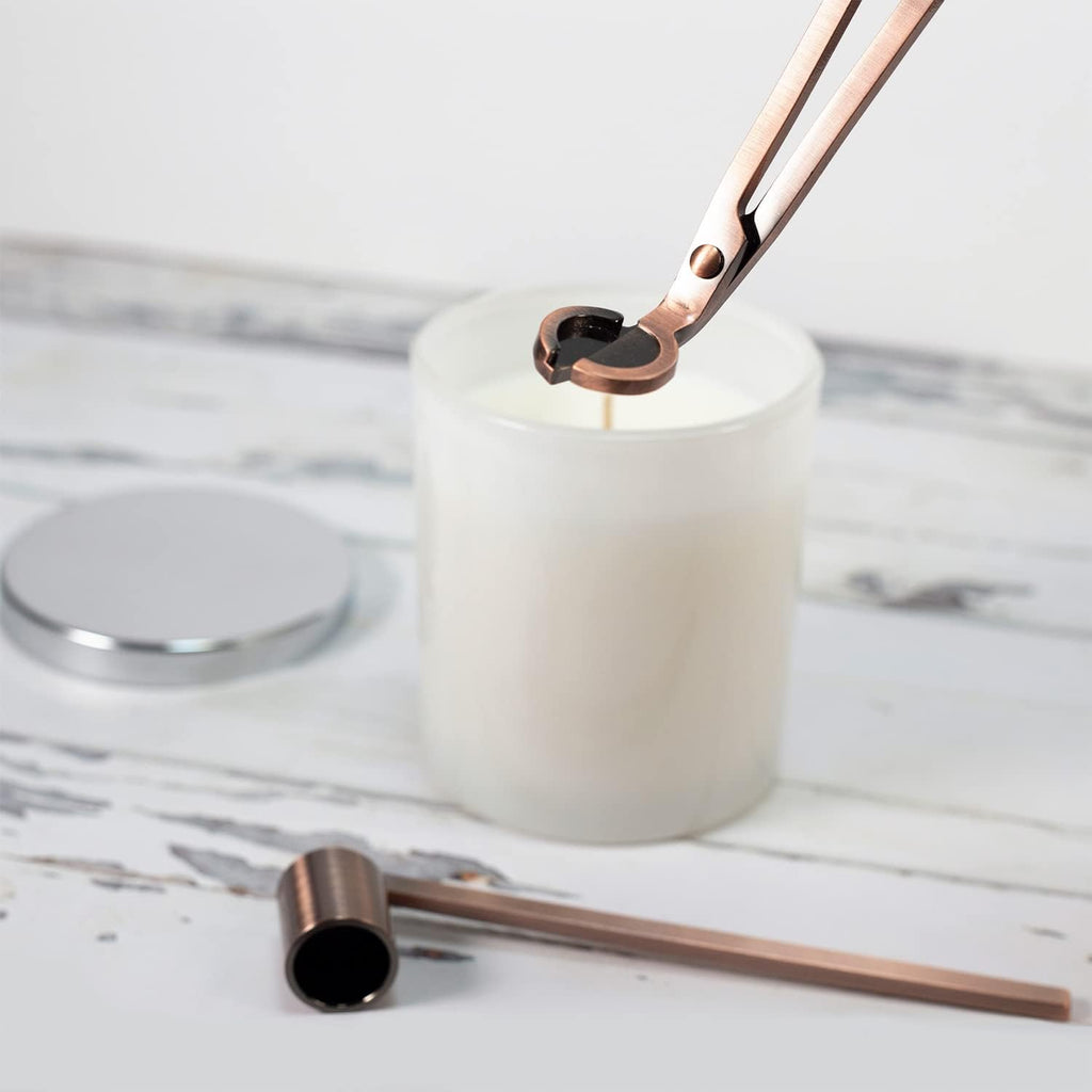 Candle Wick Trimmer and Candle Snuffer Accessory Set - Pick Your Color