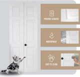 36in x 84in Paneled MDF Bi-Fold Barn Door, Closet Door, Slab Covered with Water-Proof PVC Surface, w