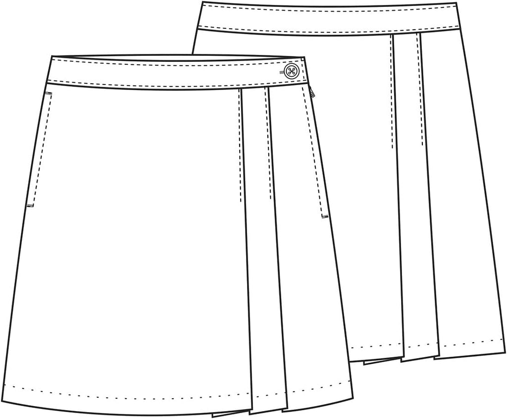 School Uniforms Big Girl's Girls Double-Pleated Scooter Skirt