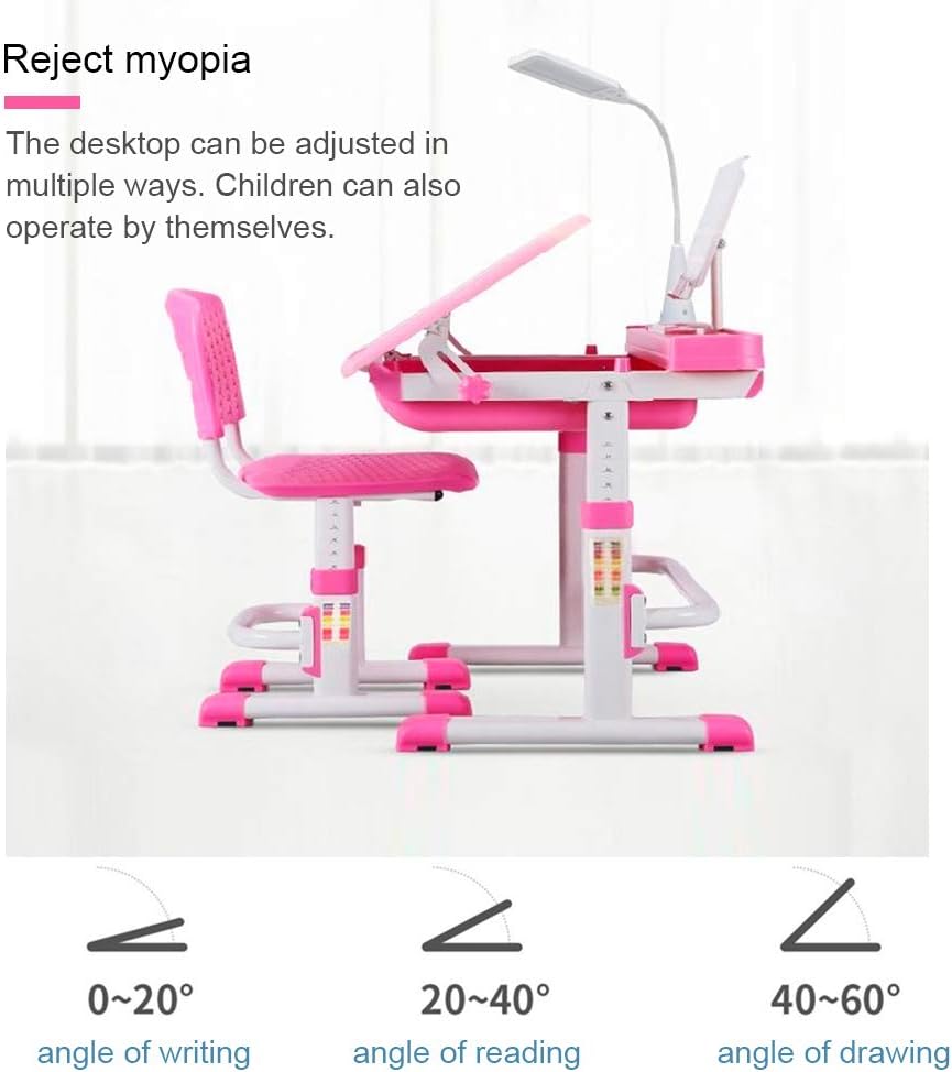 Kids Desk and Chair Set Children School Study Desk for Boys Girls