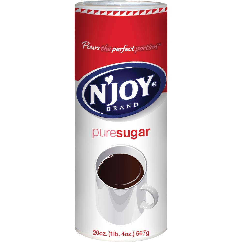 Pure Sugar, Pack of 6 Canisters with EZ-Open Pour Spout (20 oz each)