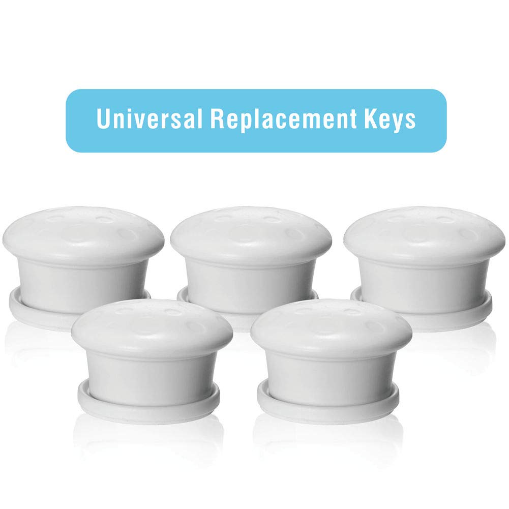 Proofing Magnetic Cabinet Locks Child Proof Extra Magnet (5 Pack) Universal Replacement Keys for Magnetic Locking
