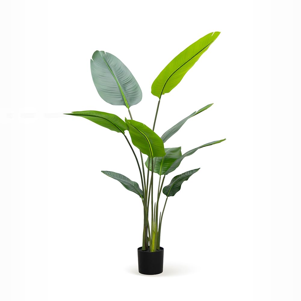 Fake Strelitzia Tree 4 FT Lifelike Faux Plant Decor