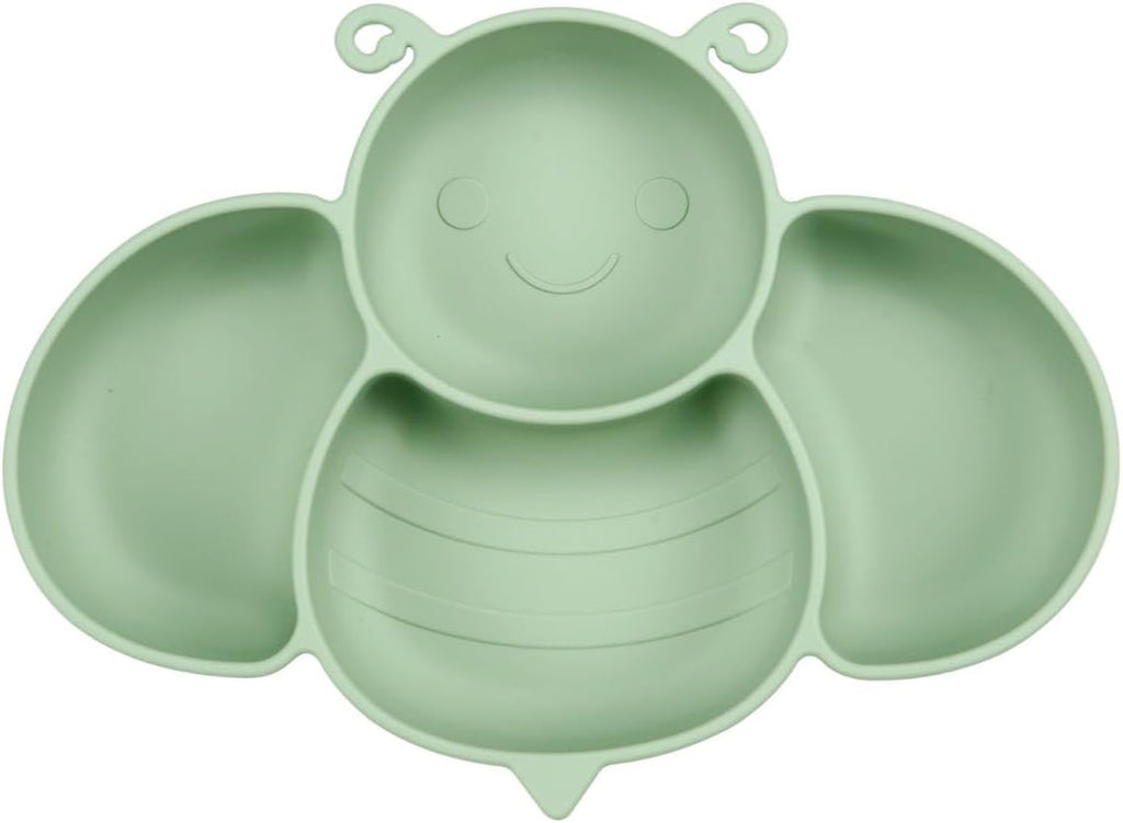 2 Pack Silicone Suction Plate for Baby, Divided Toddler Food Plate