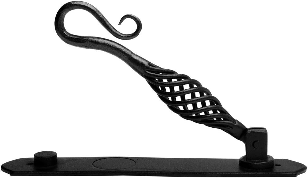 Door Knockers 9 3/8 in. Black Finish Solid Cast Iron Birdcage Style Door Knocker with Mounting Hardware