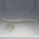 6-Set 110V Countertop Dishwasher, White, 800W, 5L Built-In Tank
