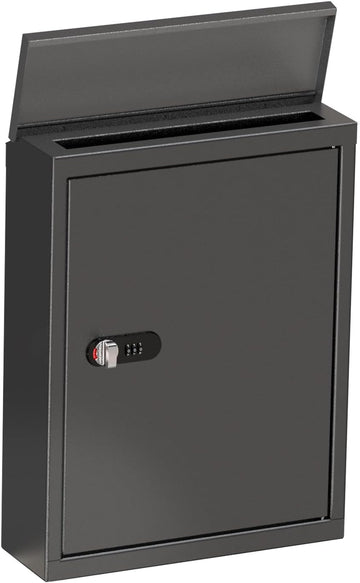 Wall Mount Mailbox Combination Lock, Security Mail Box Box School
