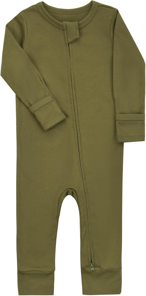 Cotton Footless Pajamas with Mitten