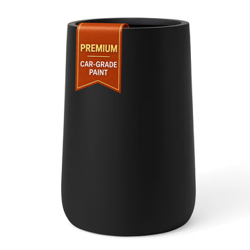 23.1" Premium Tall Large Conico Fiberstone Outdoor Planter - Black