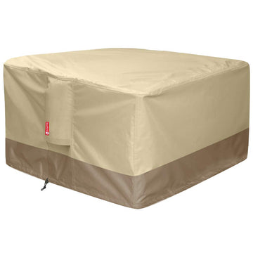 Gas Fire Pit Cover Square, Waterproof 600D, 36"L x 36"W x 24"H