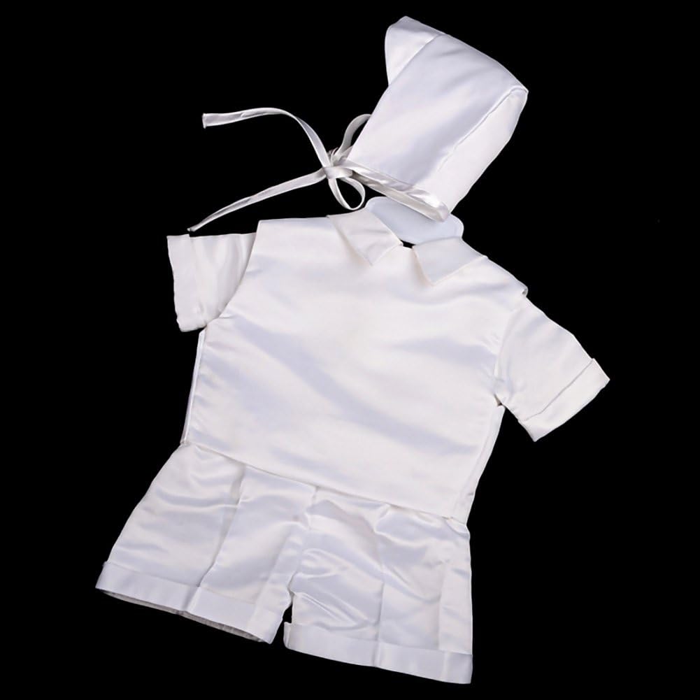 Infant Baby Boys Christening Satin Suit Set