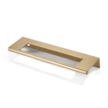 10 Pack 5 inch(128mm) Hole Center Champagne Bronze Finger Edge Pulls Zinc Drawer pulls Honey Bronze Hidden Edge