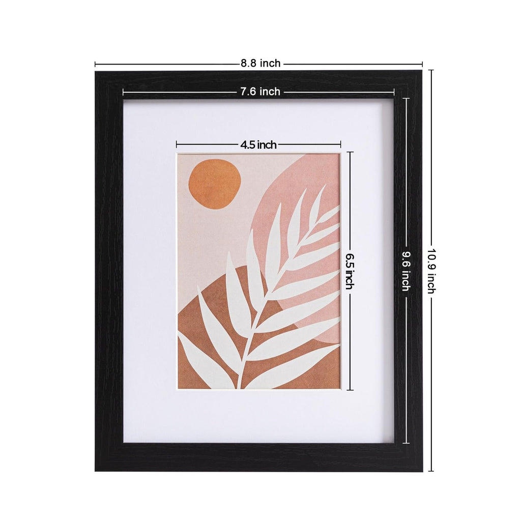 8x10 Picture Frames, Acrylic Cover, Black, Set of 10