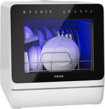 2025 NEW Upgraded Countertop Dishwasher with Water Softener and Enhanced Energy Efficiency