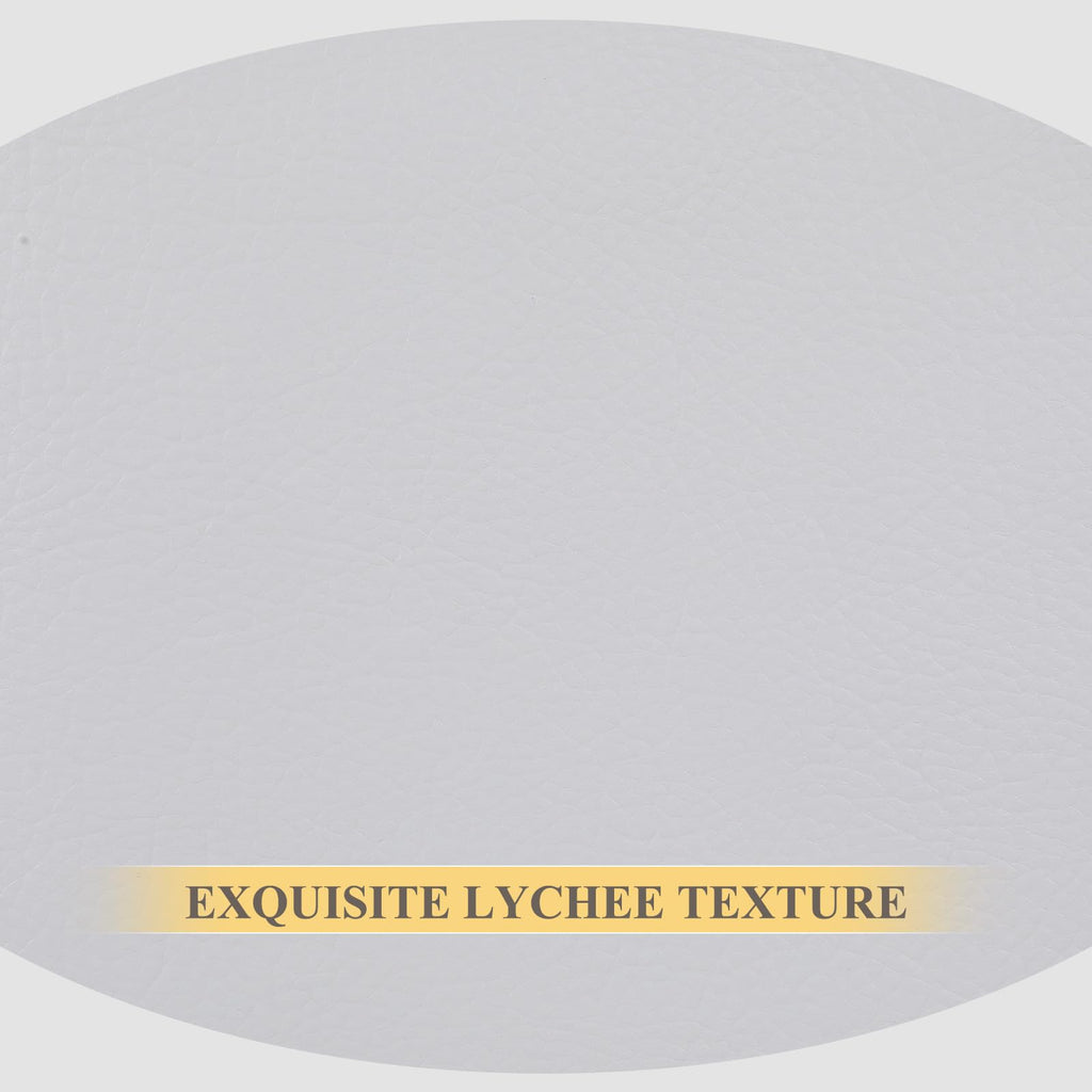 Faux Leather 0.7mm Upholstery Fabric by the Yard 15 Yard White