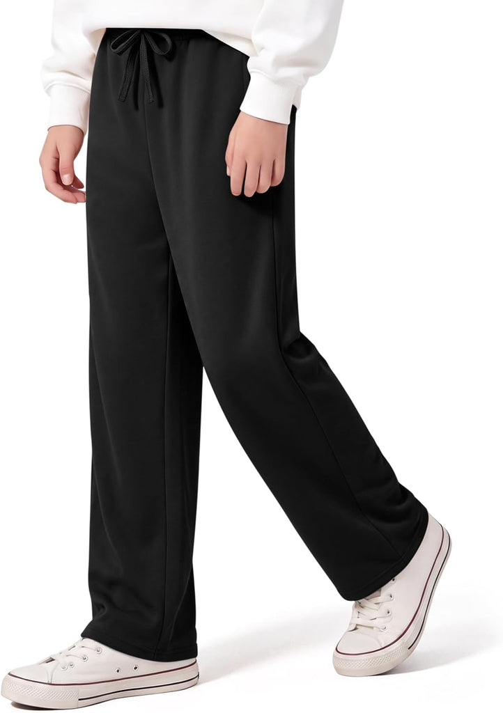 Boys Sweatpants Wide Leg Athletic Jogger Pants