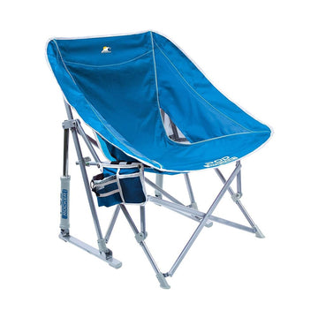 Pod Rocker Beach Chair | Collapsible Folding Rocking Chair with Drink Holder & Portable Carry Bag - Saybrook Blue