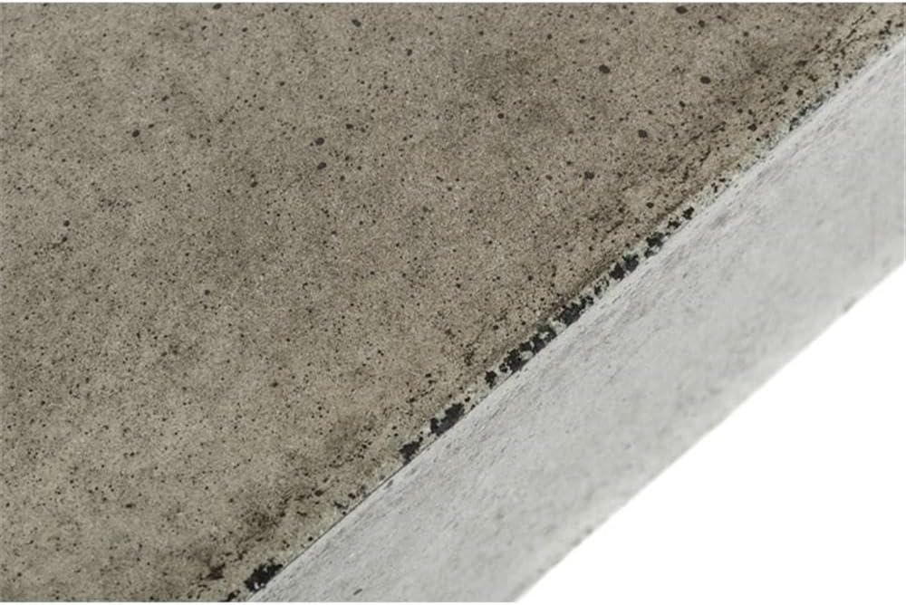 Square Modern Concrete Coffee Table, 43 x 43 x 12 in, Fiber Reinforced Stone, Dark Gray Acrylic Sealed Finish