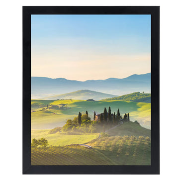 20x24 Black Picture Frames, Photos Frame with Plexiglass, Wall Gallery Photo Frames, Horizontal and Vertical for Wall
