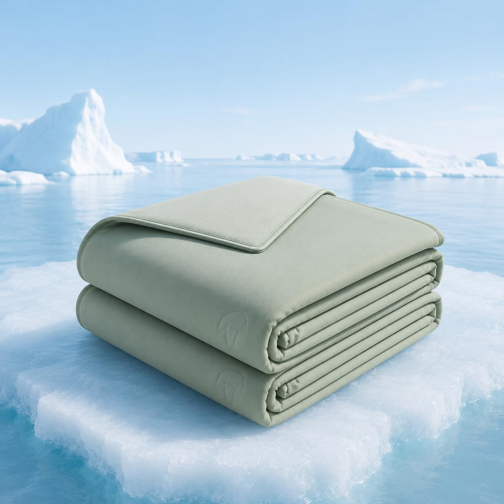 Cooling Comforter Twin, Cooling Blankets for Hot Sleepers and Night Sweats, Double-Sided Cool Tech All Season