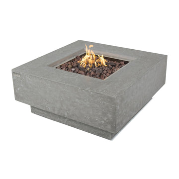 Manhattan Propane Fire Pit Table Cast Concrete 36 x 36-in