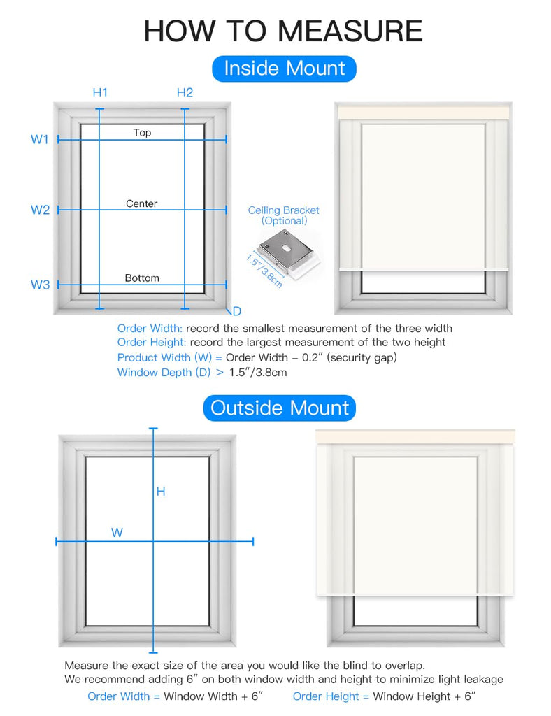 Motorized Blackout Roller Shade, Fabric Wrapped Blind with Remote