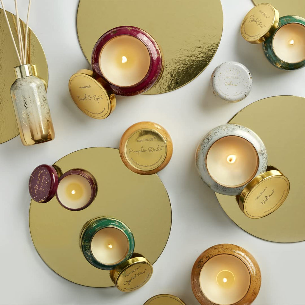 Glimmer Jar Candles - Luxury Holiday Scented Candles - Long Lasting - Scented Holiday & Home Decor - Fall Decor