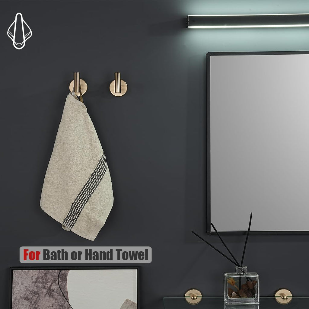 Bathroom Hardware Set, 5-Piece Bath Accessories Set Champagne Bronze Wall Mount Includes 24 in Towel Bar, 9 in HT