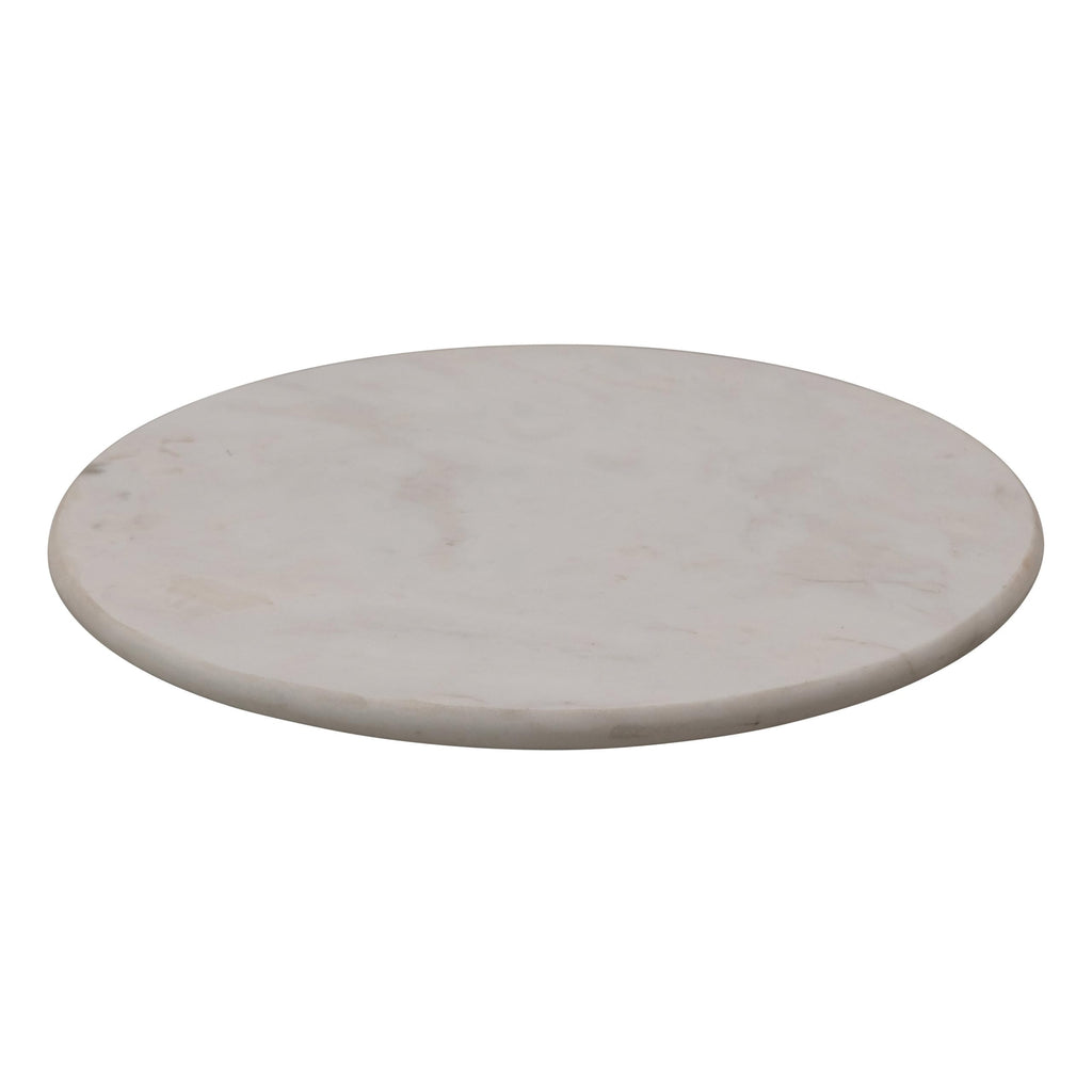 Marble Lazy Susan, White