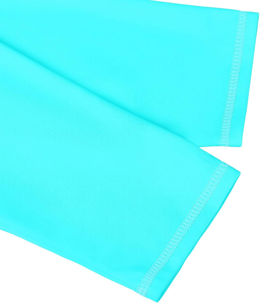 Short Sleeve Girls Swimsuits UV 50+ One Pieces Zipper